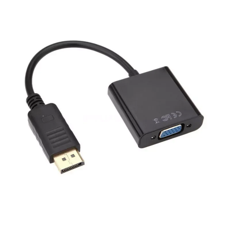 

Display Port DP to VGA Female Adapter Cable Converter For Projector DTV TV HDVD Player 1080P