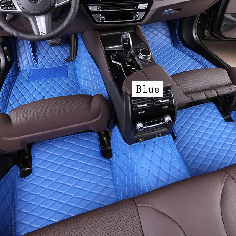 Фото Коврики для автомобиля Kia Forte Cerato K3 YD, на заказ, подходят для моделей 2013-2018 годов, кожаные автоаксессуары, автомобильный ковер №4