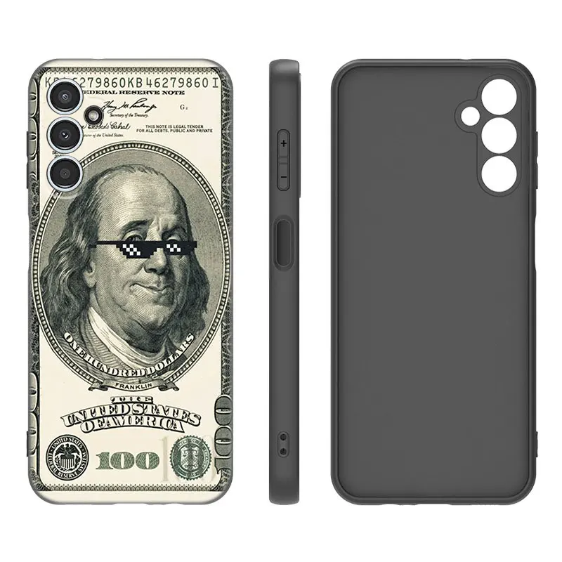 Банкноты доллар наличные деньги случае для Samsung A13 A32 4G A23 A25 A34 A35 A52S A53 A54 A55 A73 5G A12 A14
