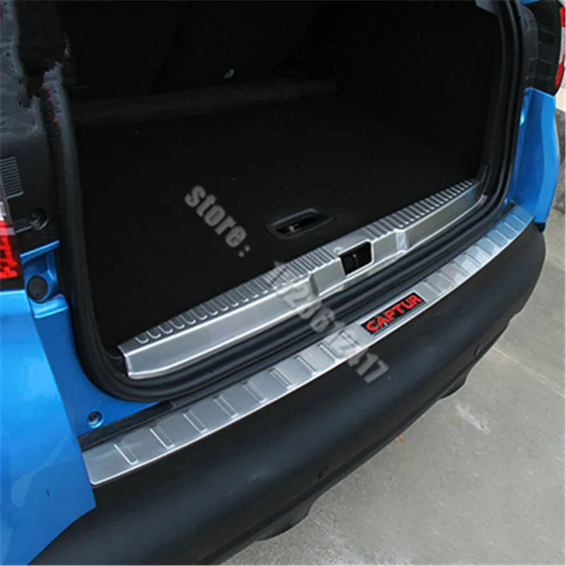 

Car-covers 2pcs/ 1PCS Rear Bumper protector trunk bumper trim cover protector For Renault Captur 2015 to 2018 car styling