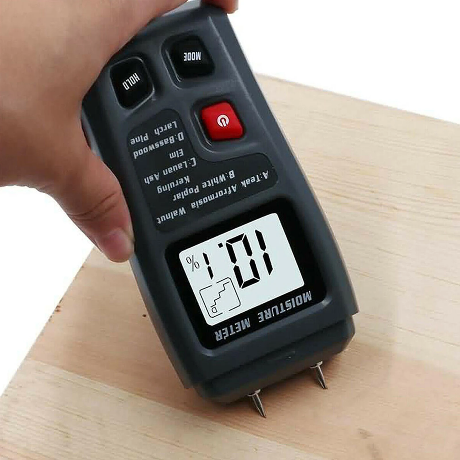 

Moisture Meter For Wood Ergonomic Moisture Tester Accurate Woodworking Moisture Gauge For Wood Firewood Drywall Paper Floor