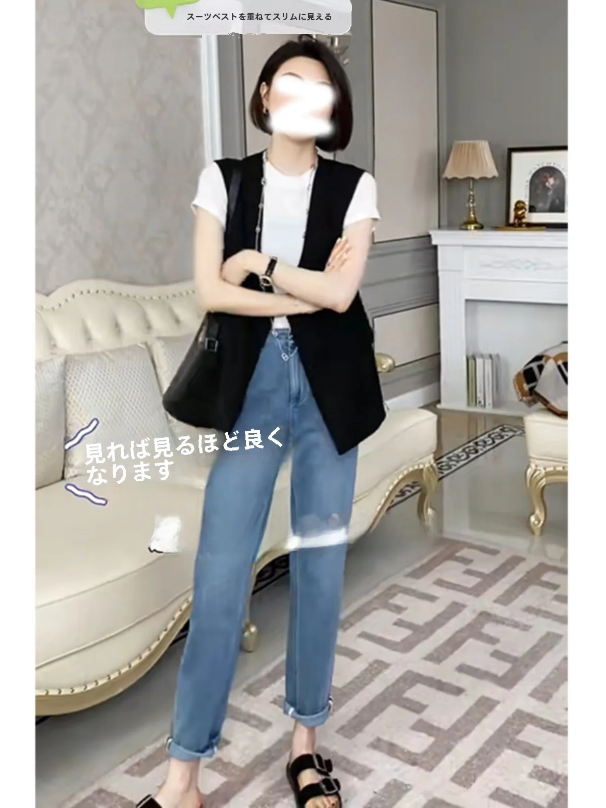 Черный жилет без рукавов с v-образным вырезом верхняя одежда для женщин