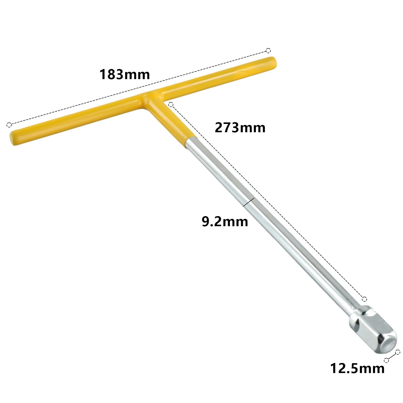 

DURABLE T-handles Wrench Hex Socket Wrench 27*19cm. 27cm/10.63\" 1 Pcs 1/2-inch High-carbon Steel Inner Hexagon