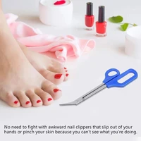 20cm long reach easy grip toe nail toenail scissor trimmer for disabled cutter clipper manicure pedicure trim chiropody