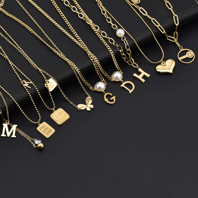 

Женское Ожерелье из нержавеющей стали с подвеской «смайлик»