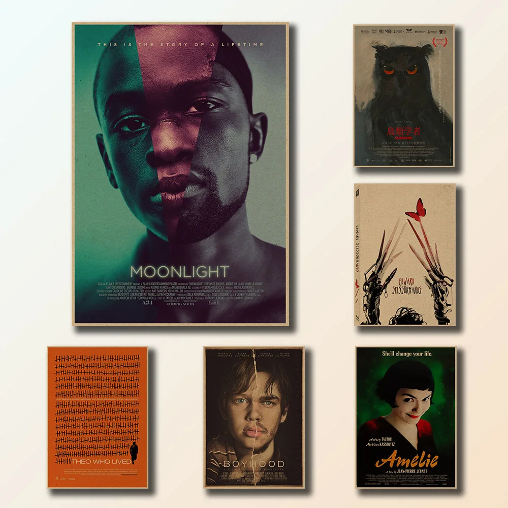 

21 Styles Classic Feature Film Kraft Paper Decorative Posters
