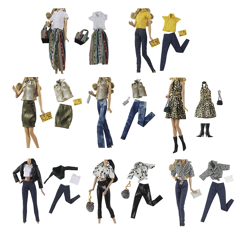 

3 шт./компл. модные аксессуары для кукол 30 см 1/6, повседневный костюм для кукол