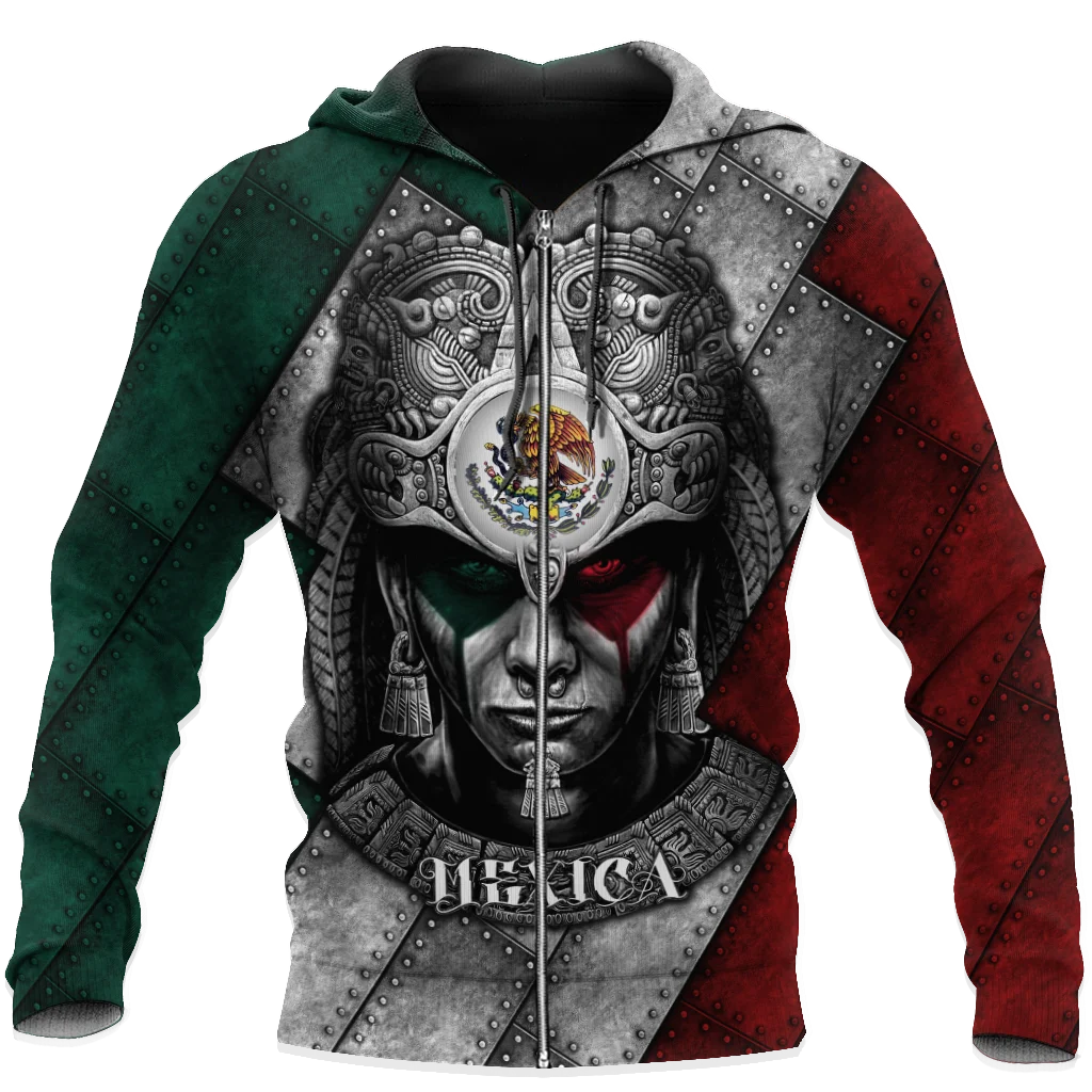 

2021 Viking Aztec Warrior Tattoo Neue Mode Trainingsanzug casual 3D Print Zipper/Hoodie/Sweatshirt/Männer der Frauen stil -02