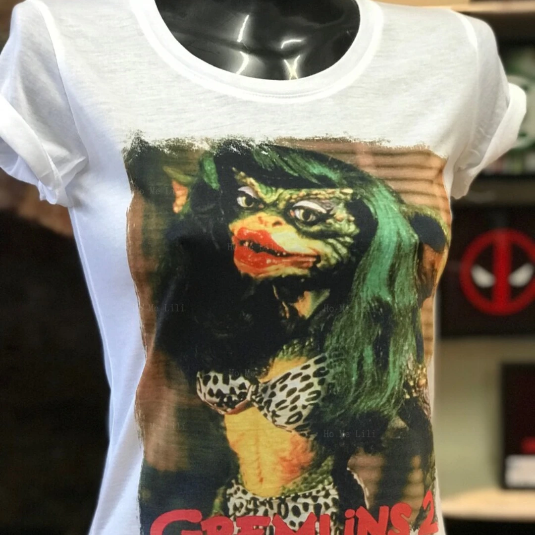 Gremlins 2 Пользовательские белые футболки ботинки мужские и женские большие размеры