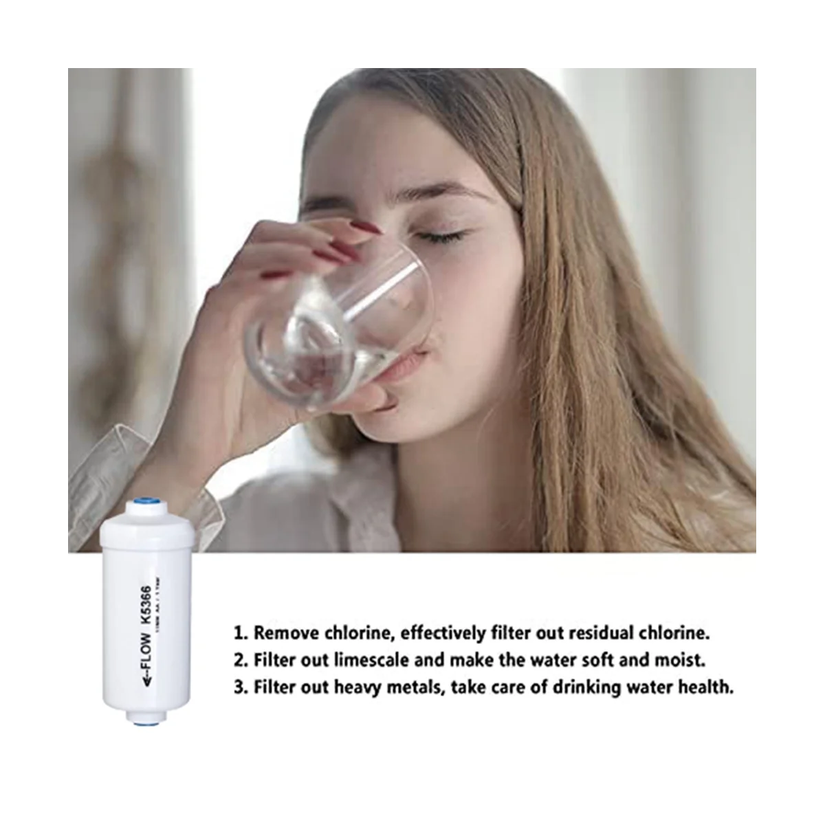 Сменный фторидный фильтр для воды K5366 PF-2 2 шт. совместимый с гравитационными