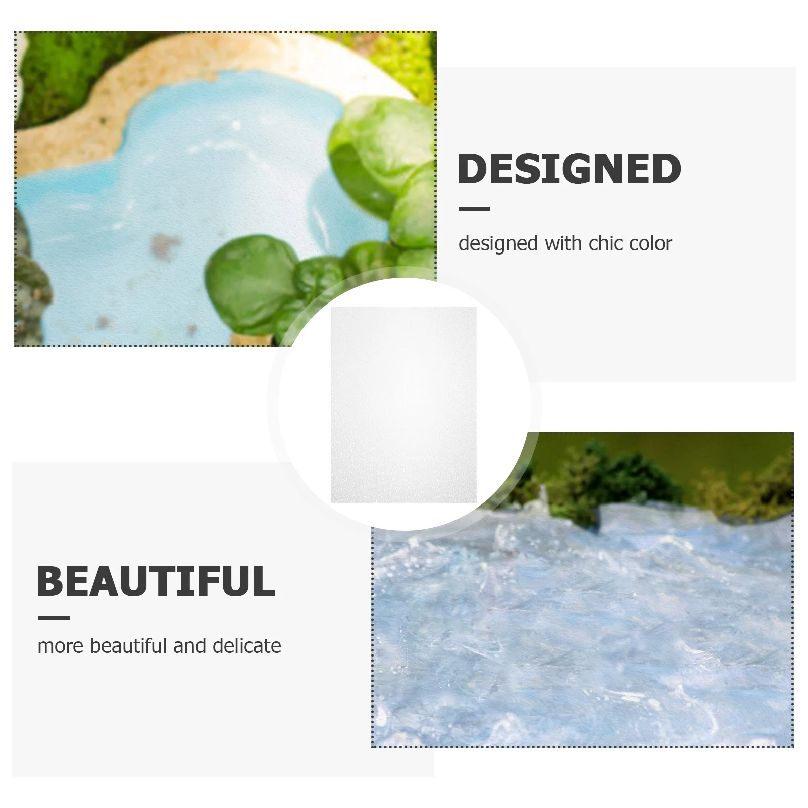 5-листые материалы для моделирования декор аквариума искусственная водная рябь