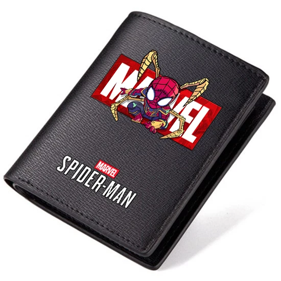 

Disney New Marvel Fashion Men's Wallet Large Capacity Men's Coin Purse High Quality PU Multi-card Slot Spider-Man Boys Wallet
