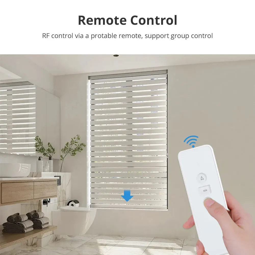 Zemismart Zigbee перезаряжаемый умный мотор жалюзи для трубки 37 мм 38 работает с