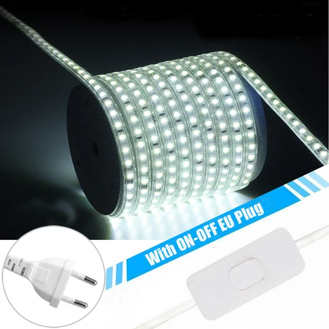 Светодиодная лента WAAJEA 120SMD 220В теплый/холодный белый