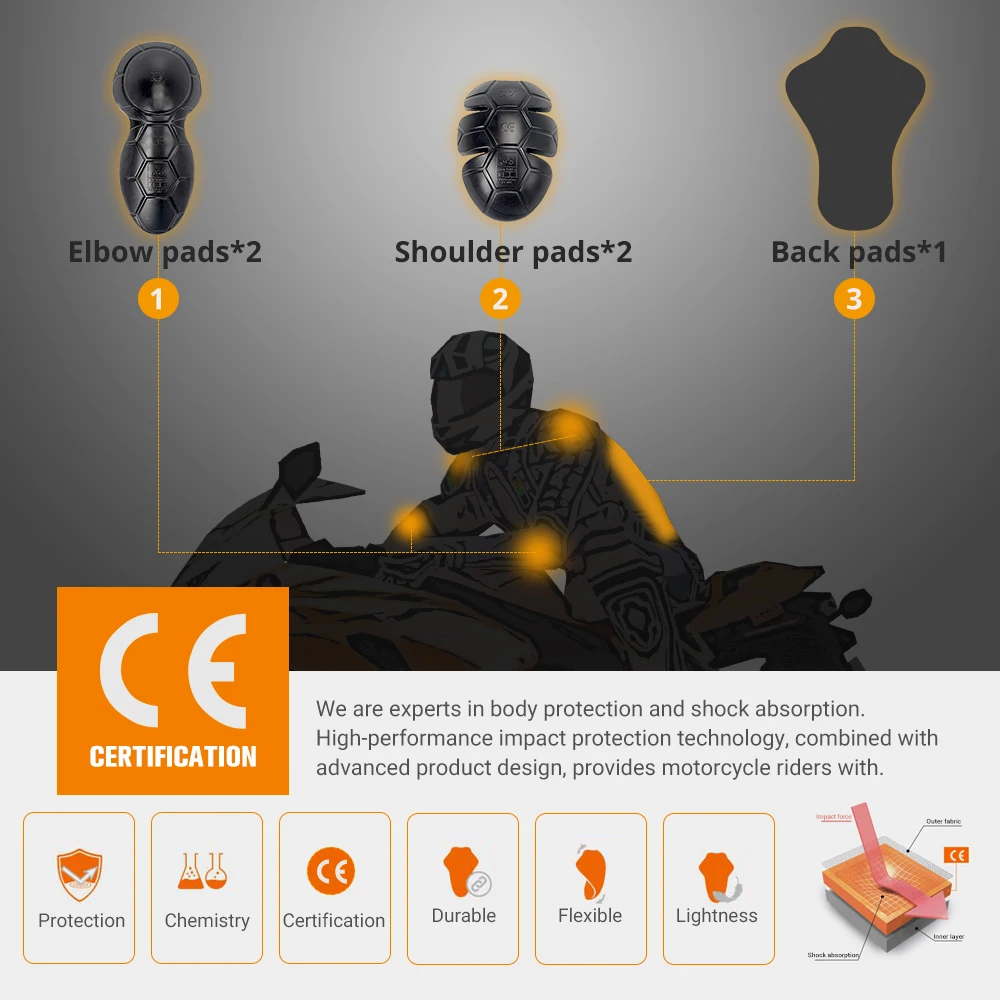 Защитное снаряжение для мотоцикла DUAHN CE протектор мотокросса наколенник защита