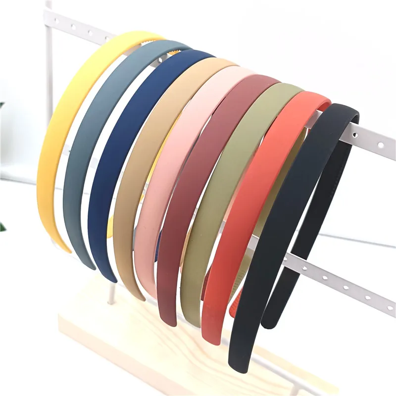 

Fashion Frosted Wide 1cm Headband Hair Band Plastic Resin Headwear Bezel Hair Accessories 1PC For Woman New