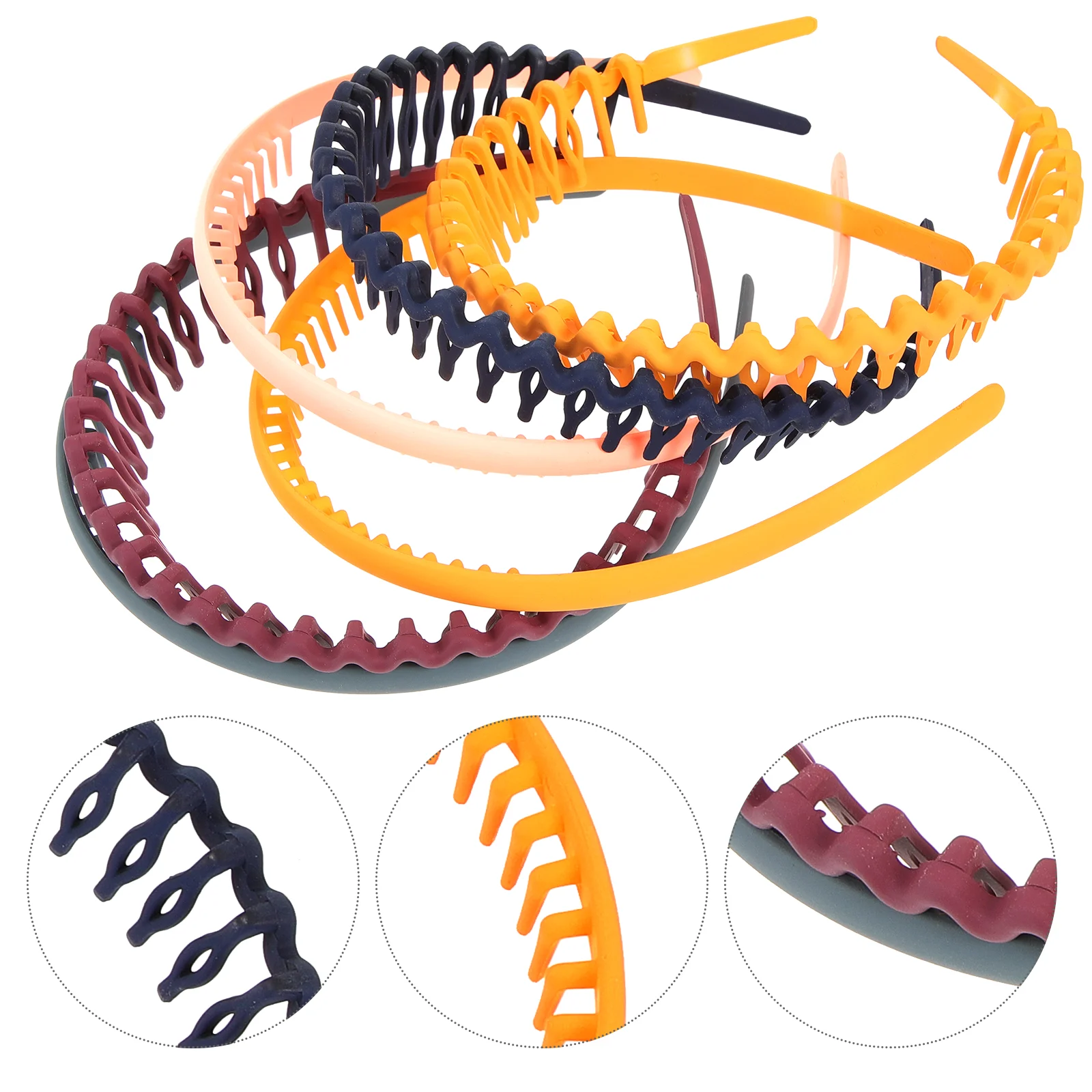 

6 шт., карамельный пластиковые обручи, бандана, женские волосы, детская проволока, Cintillos Para, повязка для волос, зубная Расческа для девочек