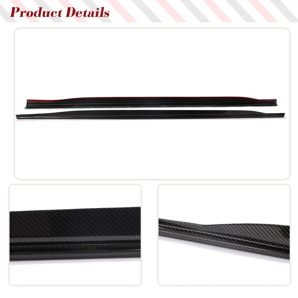 Удлинитель боковой юбки из сухого углерода для BMW 4 серии G22 G23 M-SPORT 2D рокерная