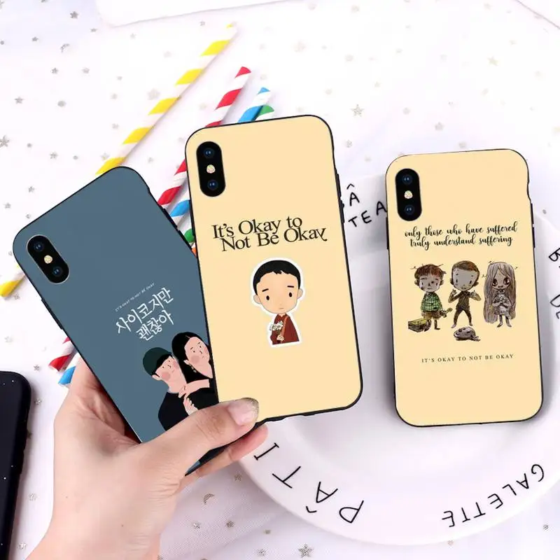 

It's Okay To Not Be Okay Phone Case For iphone 12 11 13 7 8 6 s plus x xs xr pro max mini shell