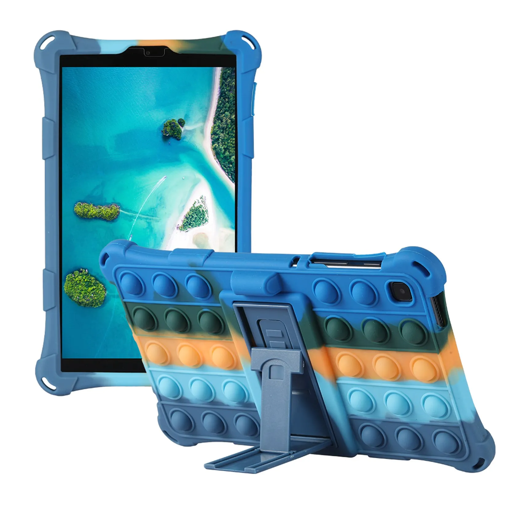 Чехол для планшета Samsung Tab A7 Lite 2021 8 7 дюйма T220 T225 чехол подставка с ручкой офиса (C) |