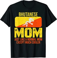 vintage bhutanese mom bhutan flag design for mothers day t shirt