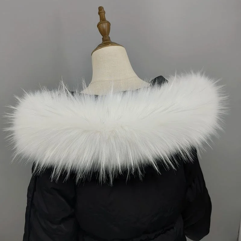 

Fur collar sold separately, imitation fox fur raccoon dog fur collar coat down parka hat strip sold separately, general lady