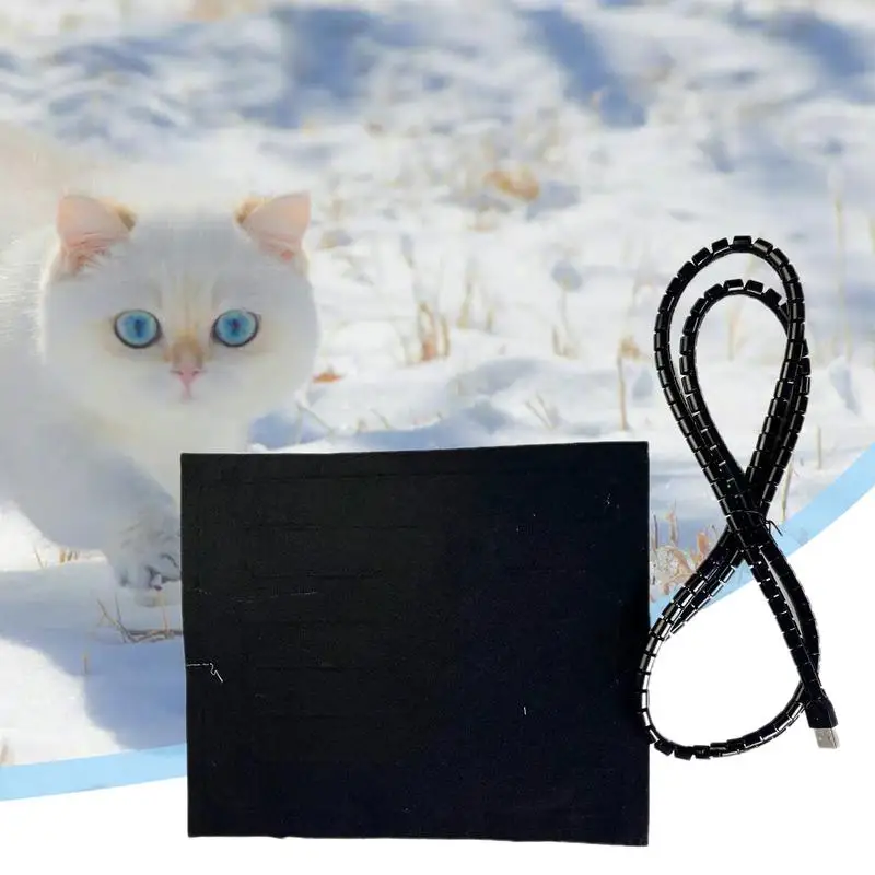 Электрический коврик с подогревом для кошек 25x30 см водонепроницаемый моющийся