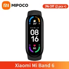 Умный Браслет Xiaomi Mi Band 6 с поддержкой нескольких языков, AMOLED экран 1,56 дюйма, фитнес-трекер с пульсометром, Bluetooth 5ATM, водонепроницаемый