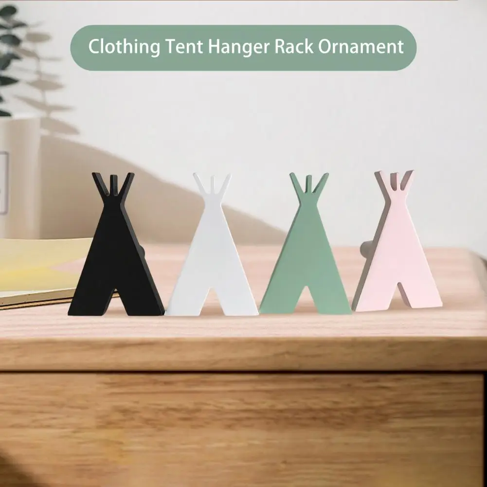 

Wood Hook Nordic Burr-free Decorative Clothing Tent Hanger Rack Ornament Gifts Crafts