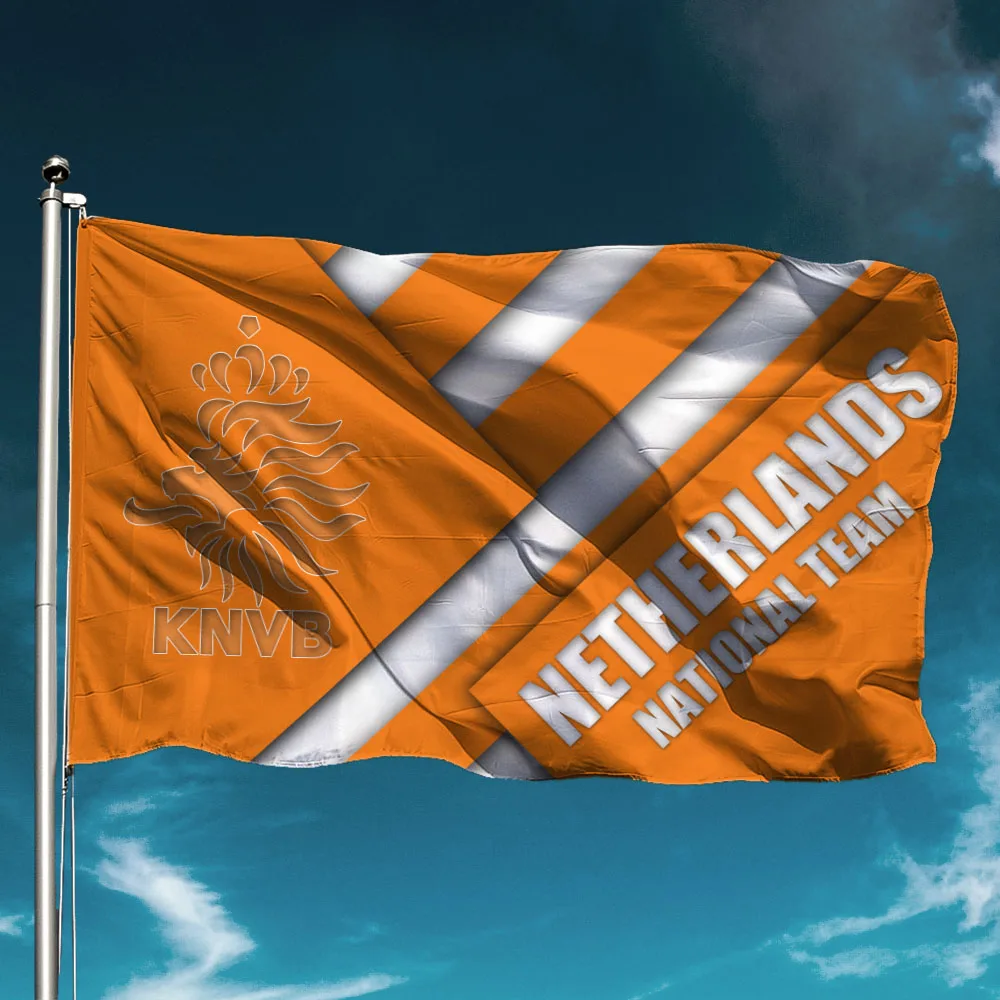 

Netherlan National Team Flag Waterproof World Football Club Banner Outdoors Decor Garden Decoration Hold Cheer Support Backdrop