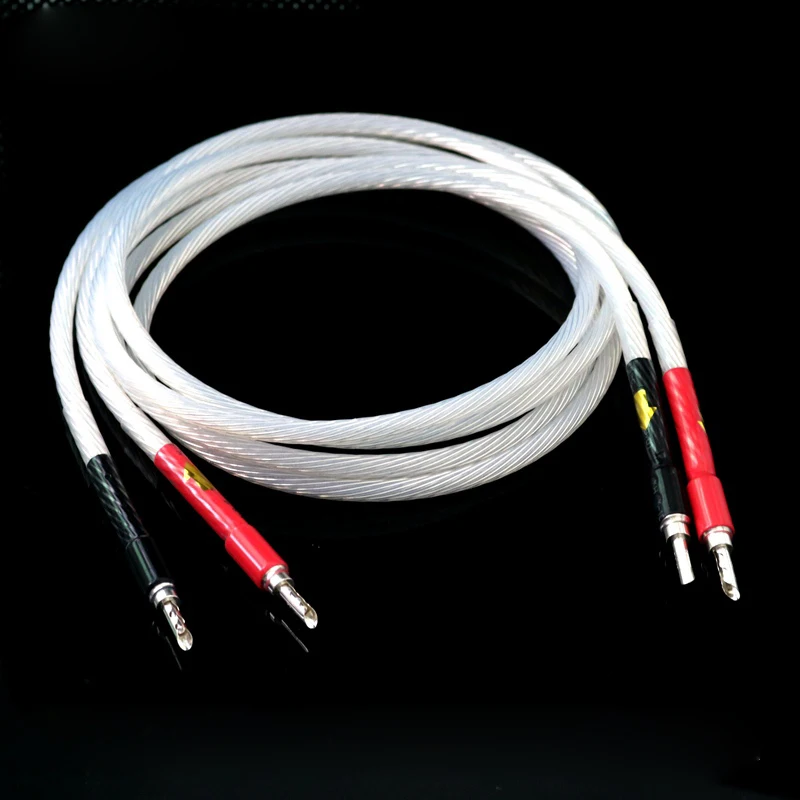 

Посеребренный Hi-end Hifi кабель для динамиков типа «банан» 5N OCC