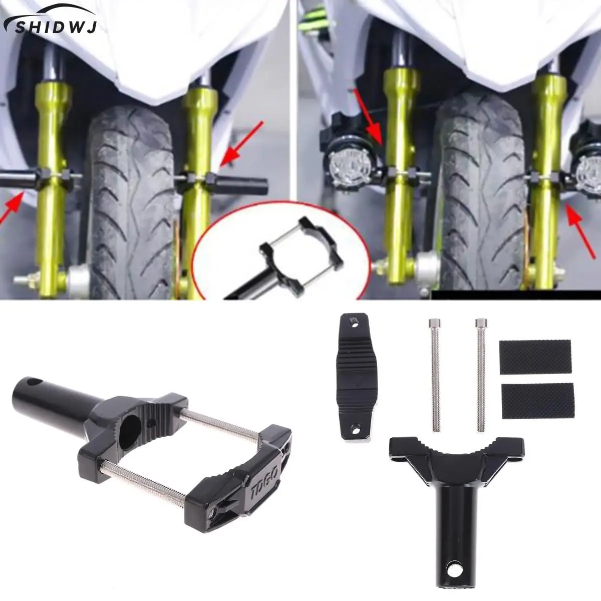 Universal Mount Bracket For Motorcycle Bumper Modified Headlight Stand Spotlight Extension Pole Frame Support Extension Bracket