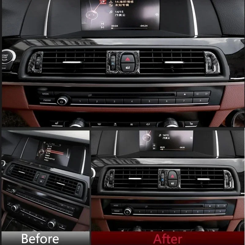 Углеродное волокно для BMW 5 серии F10 F18 Автомобильная рамка кондиционирования