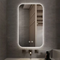 50X90cm Bathroom Mirror Wall-mounted Vanity Smart Wall-mounted Bathroom With Light Touch Screen Anti-fog LED Mirror