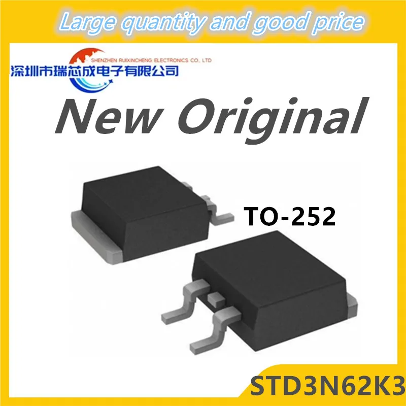 

(10-100 шт.) 100% Новый чипсет STD3N62K3 3N62K3 3N62K TO-252