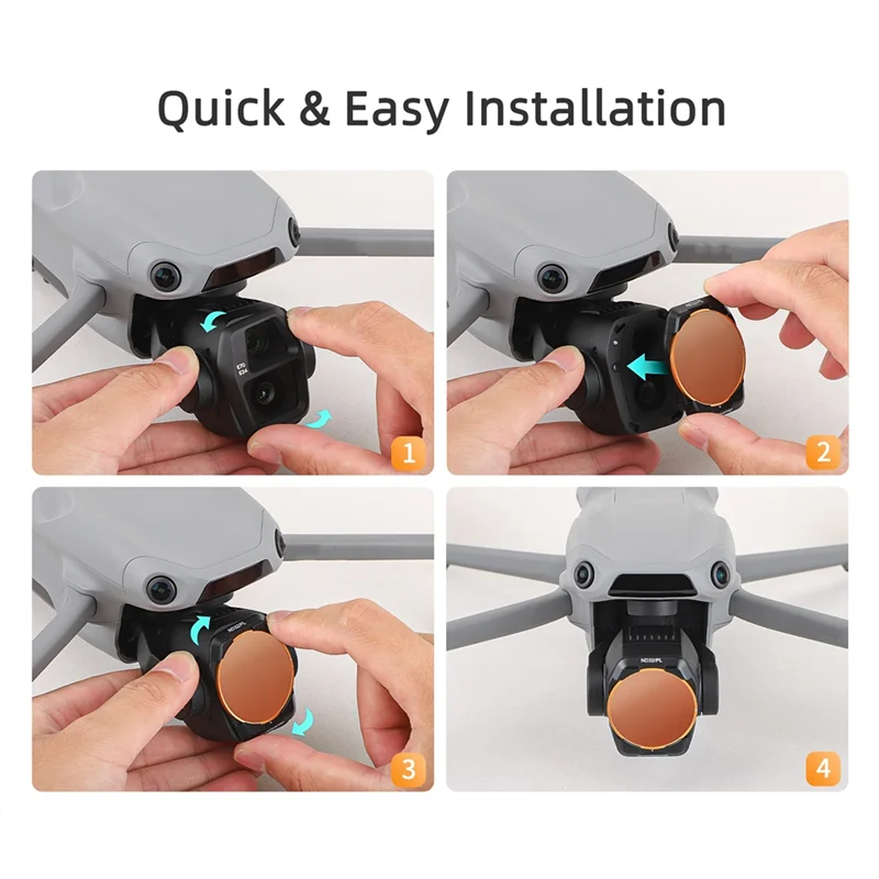 Регулируемый набор фильтров для объектива SUNNYLIFE для DJI Air 3S MCUVCPLND SetNDPL, набор фильтров для DJI Air 3S, аксессуары для дронов B (art.: 3920d059864f2) - 3920d059864f2