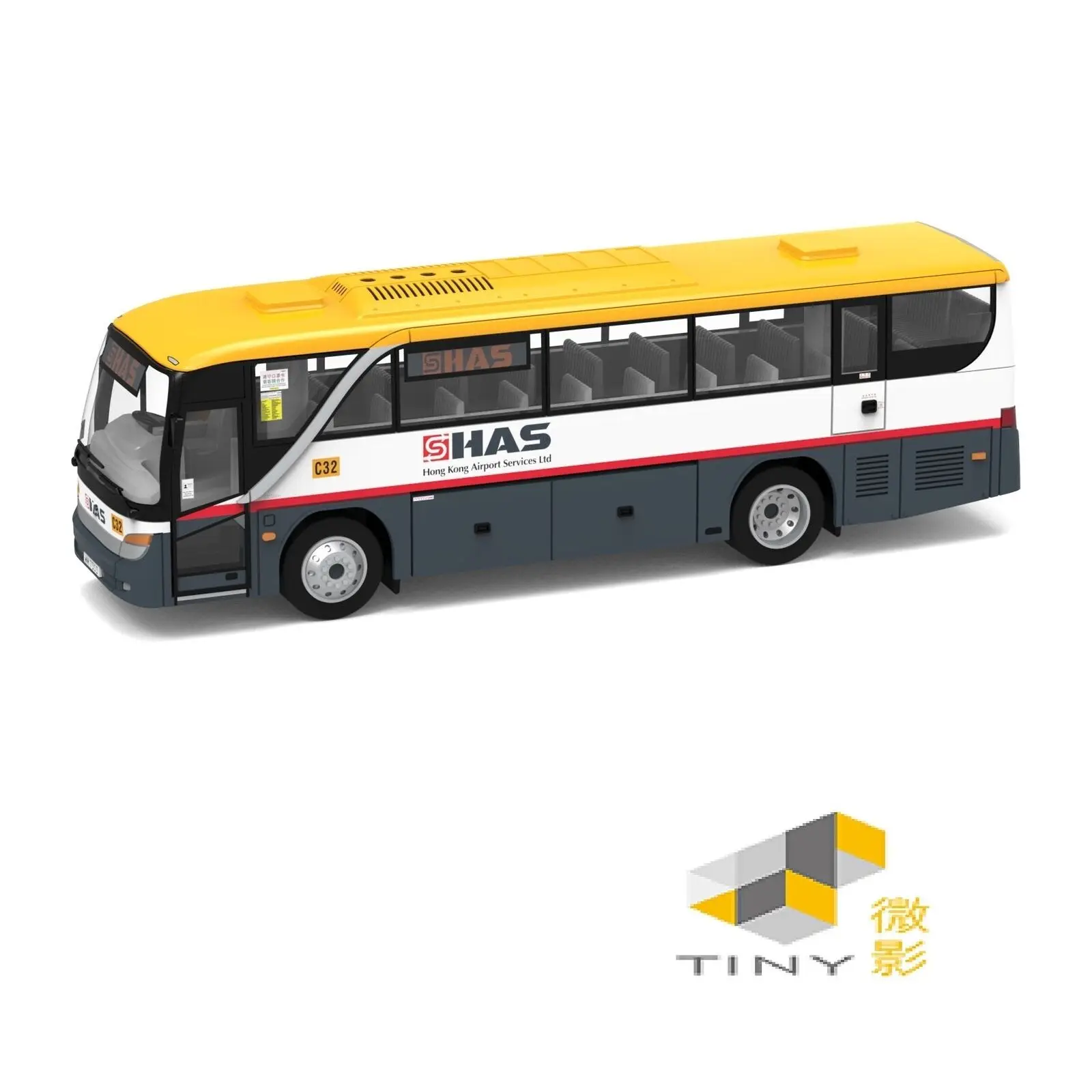 

TINY 1/120 HAS Shuttle Bus ATC65336 Bus DieCast Model Car Collection Limited Edition Hobby Toy Car