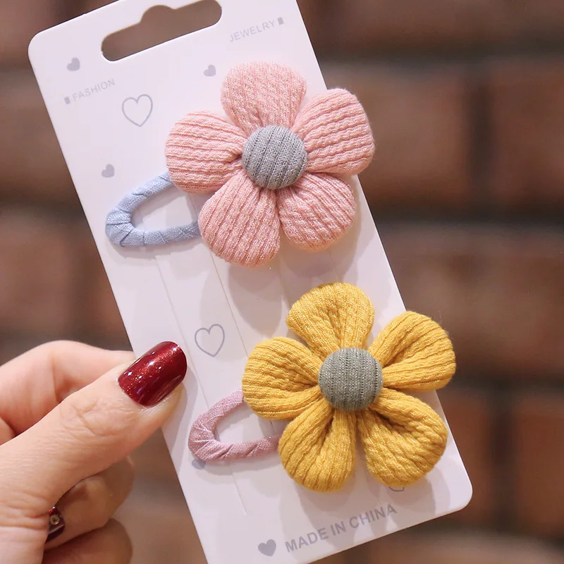 

1Pcs Hairpin Children's Headwear Hairpin Flower Bb Clip Korean Version Baby Head Flower All-inclusive Safety Hair Accessories
