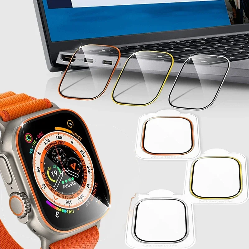 Закаленное стекло для Apple Watch Ultra 49 мм HD защита экрана от царапин серия аксессуары