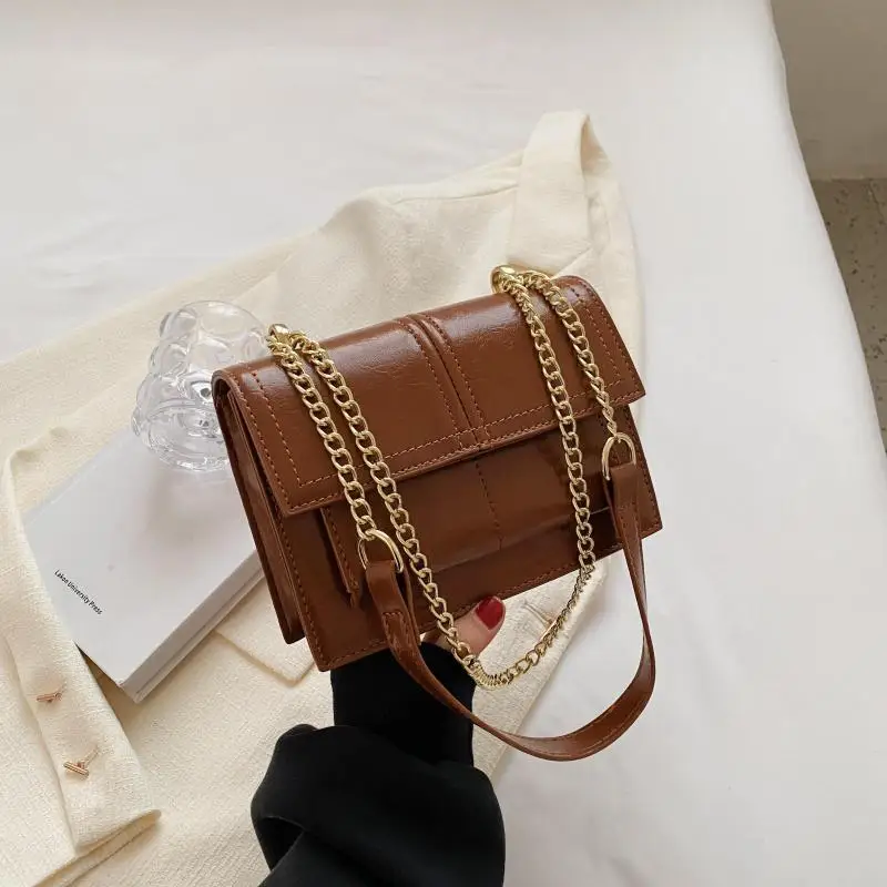 

Новинка лета 2023, Высококачественная маленькая сумка через плечо, универсальная сумка на цепочке