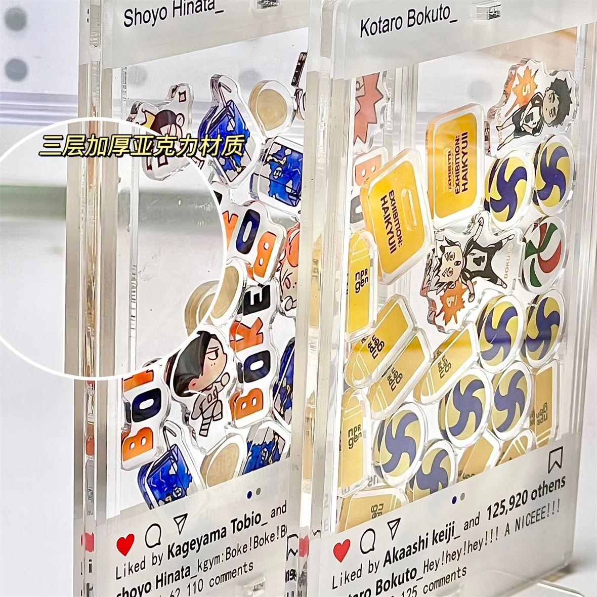 Аниме Хайкю!! Shoyo Hinata Kotaro Bokuto Kei Tsukishima Kozume Kenma Косплей Милый акриловый