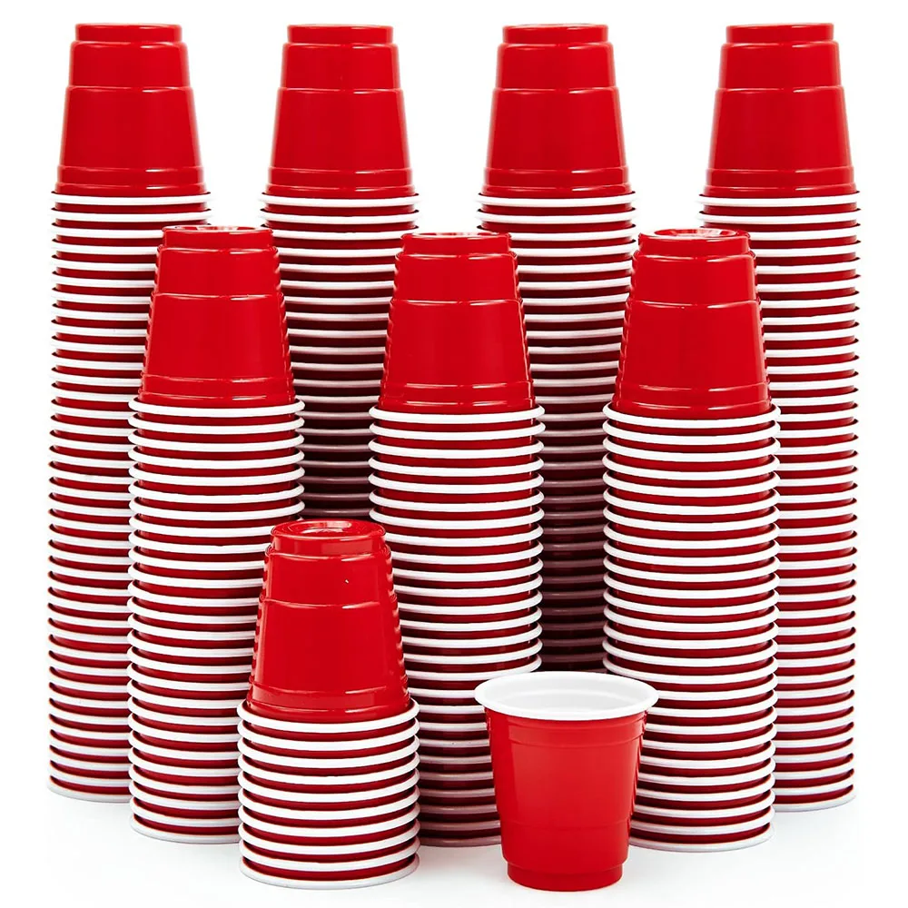 

Красные пластиковые shot glasses EliteHMX 60 мл