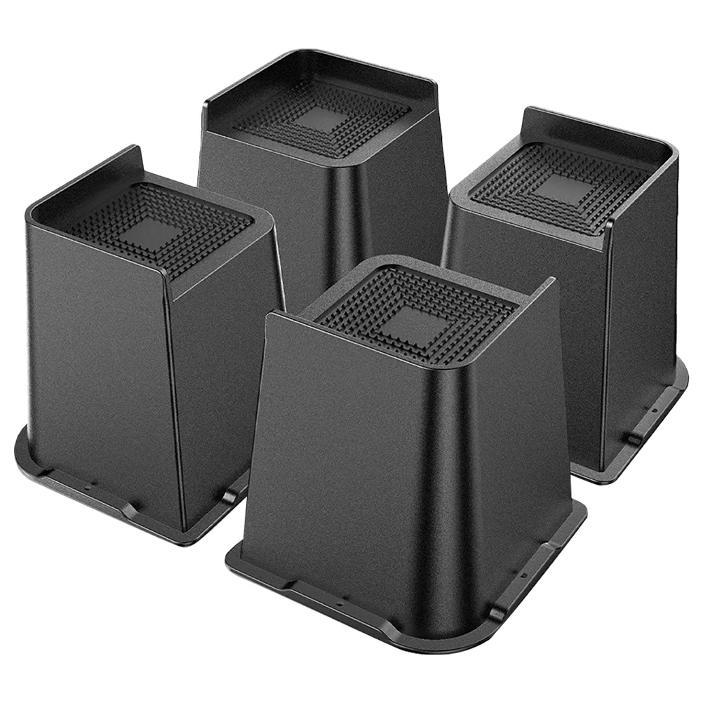

4pcs Furniture Risers Trapezoidal Half-wrapped Couch Desk Feet Risers Floor Protector
