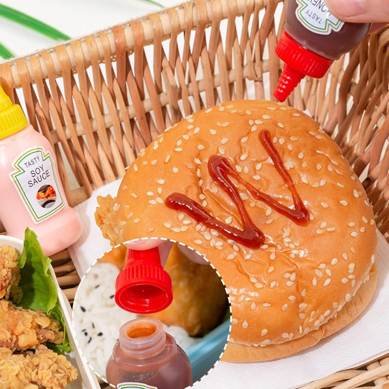 Мини-одноразовая бутылка для соуса рисовые шарики суши уксуса школы обеда