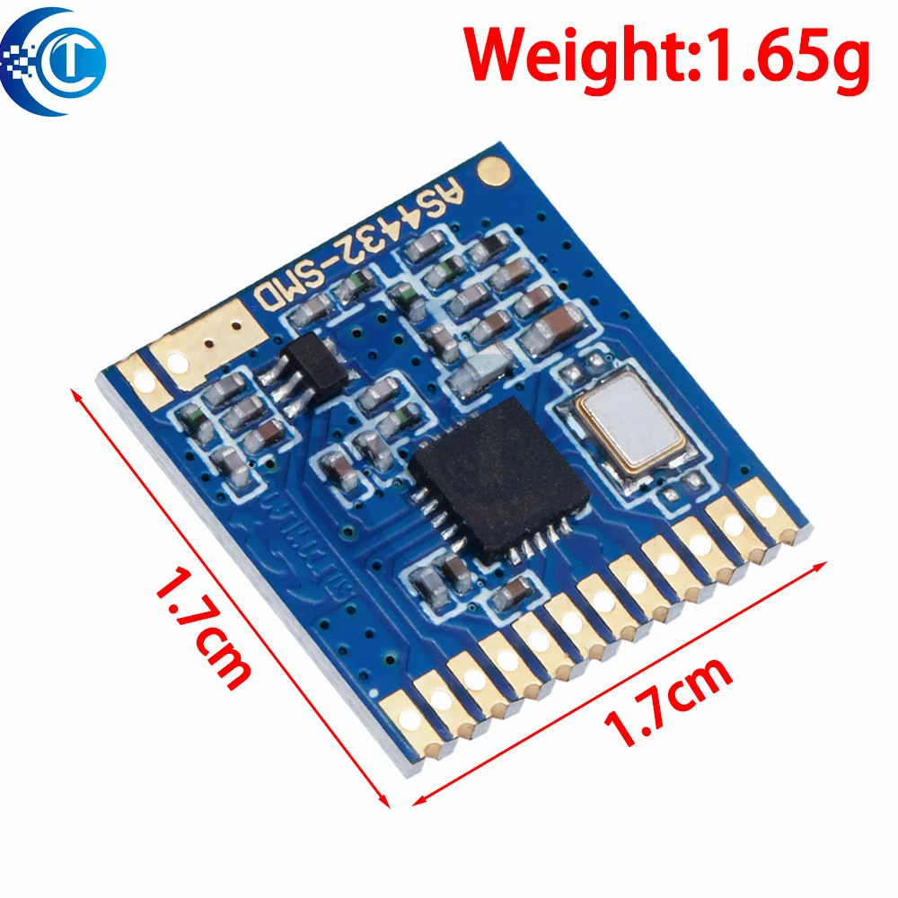 Фото AS4432-SMD Si4432 433MHz беспроводной модуль SI4432 малый объем SMD 100mw 1,5 km №5