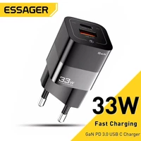essager 33w usb c charger gan pd 3 0 fast charging for iphone 13 pro max 12 11 type c portable phone charger for xiaomi samsung