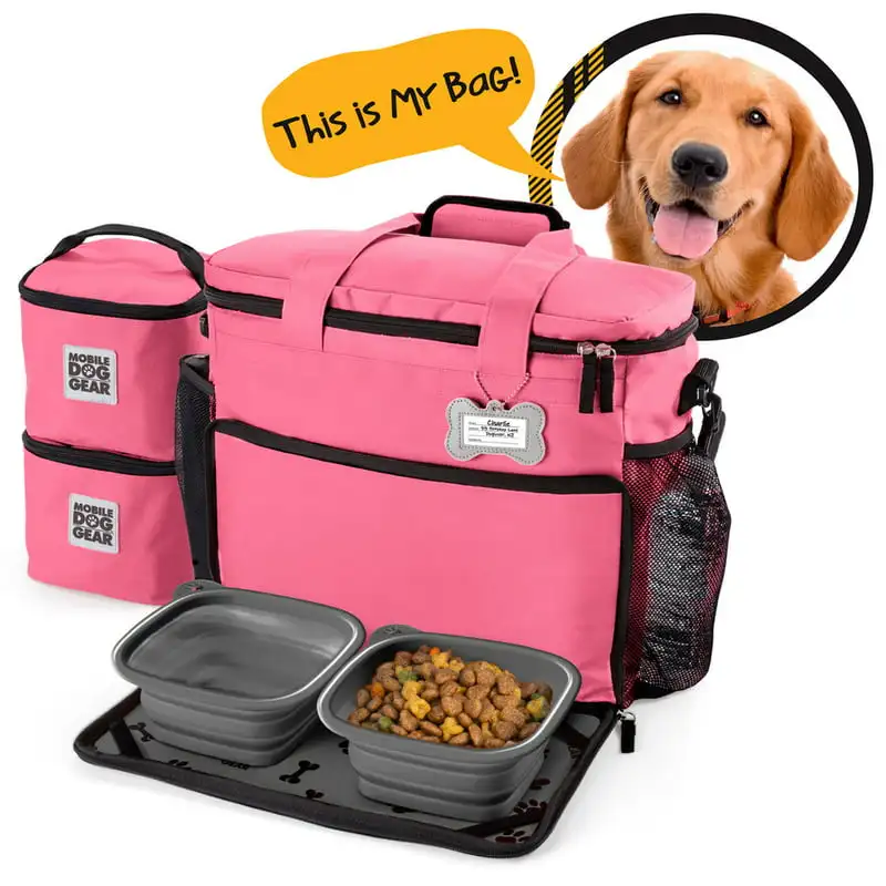 

Week Away Bag, Medium/Large, Pink Dog Cat Food Container