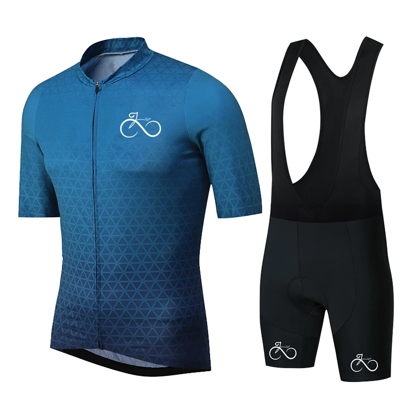 

2023 Summer Men Short Sleeve Cycling Jersey Sets Breathable MTB Bike Cycling Clothing Maillot Ropa Ciclismo Road Bicycle Uniform