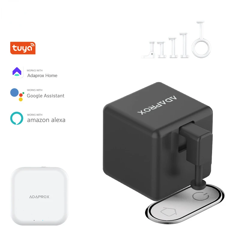 

Adaprox Home Fingerbot Robot Bluetooth Intelligent Switchbot Tuya APP Control Smart Switch Bot Finger Robot WIFI Bridge Gateway