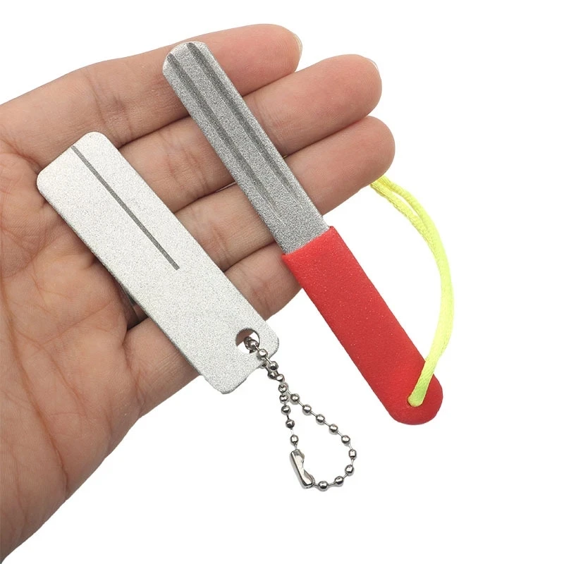 

Fishing Hook Sharpener Portable Diamond Knife Mini EDC Pocket Hook Sharpen Tool For Camp Hike Outdoor Accessory Fishing Tools